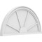 Ekena Millwork Half Round 4 Spoke Architectural Grade PVC Pediment, 32"W x 16"H x 2"P PEDPS032X160HRO04 - alternate 1